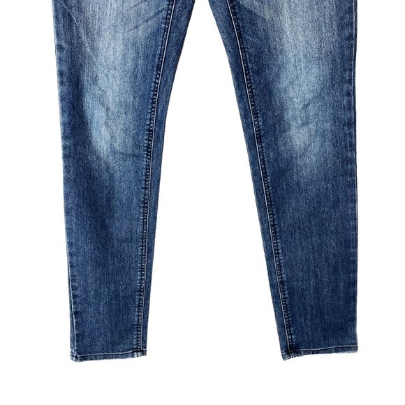 Maurices Women's Mid Rise Medium Wash Skinny Stretch Blue Denim Jeans Size 5/6L - Picture 3 of 8